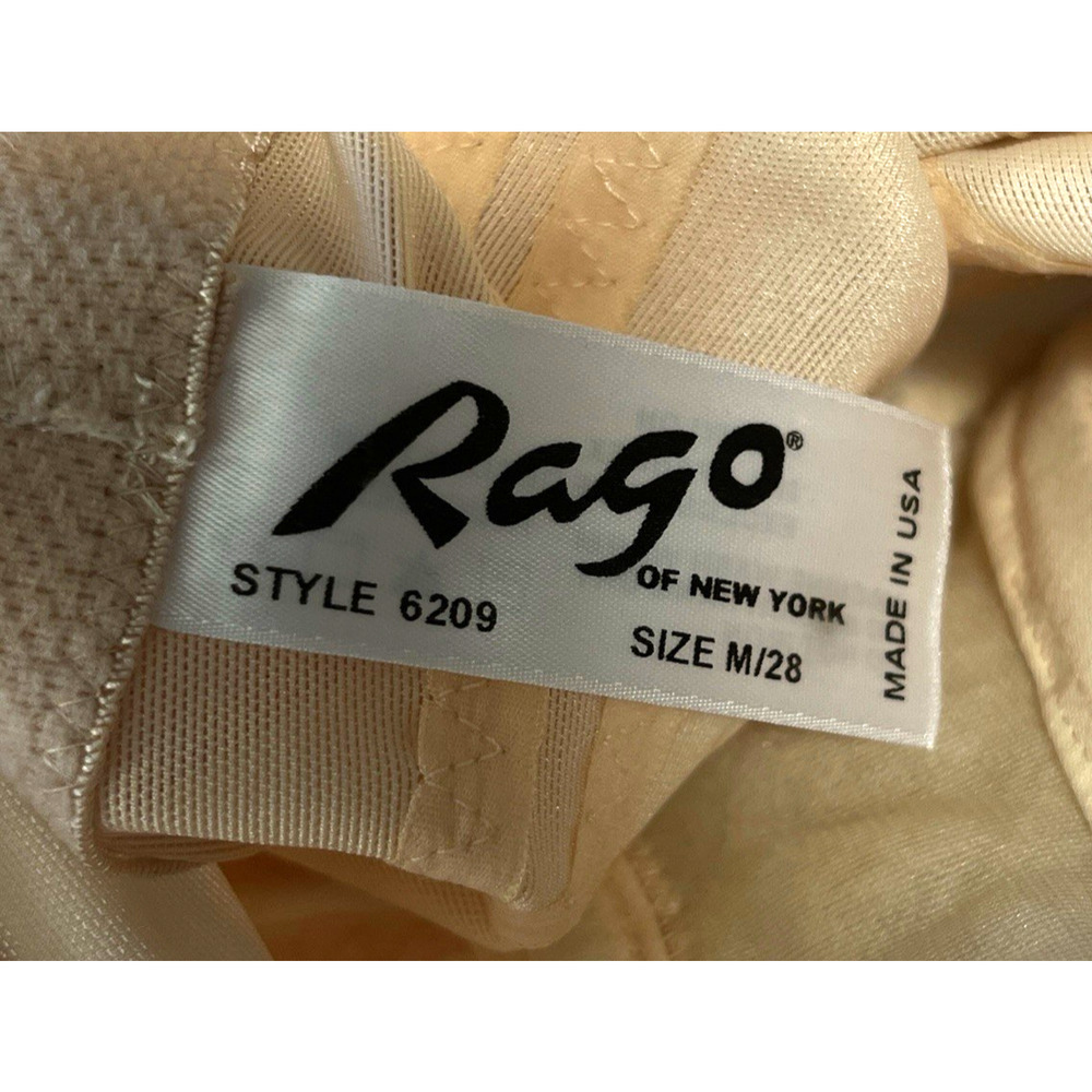 Rago Shapewear High Waist Leg Shaper Extra Firm Women's Med 28 Beige#6209 - Picture 2 of 12